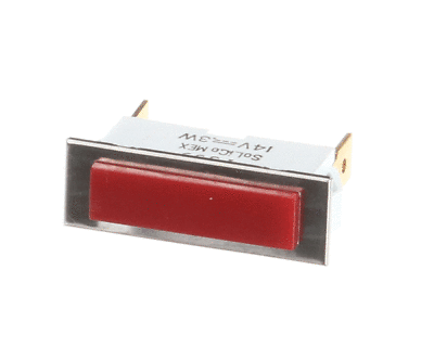 Saniserv 70423 Indicator Light, Amber, 14V, Rectangle